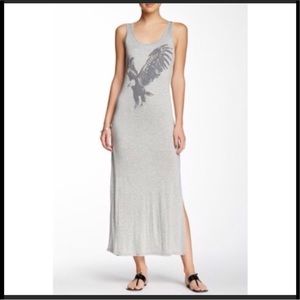 Miss Me Maxi Tank Dress Eagle Print